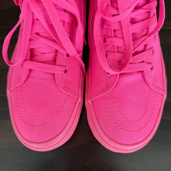 Vans Off The Wall SK8 Hi-Top Neon Pink Skate Skateboard Shoes Women's 8.5 /Men 7 - Picture 11 of 14